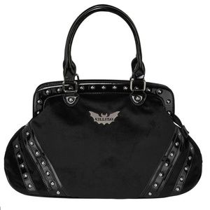 Killstar Jordyn Velvet/Gloss Patent Handbag